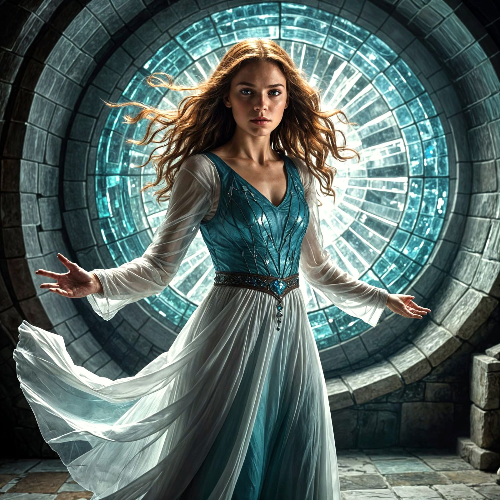 Crystal Girl Entrapped: Fantasy Concept Art