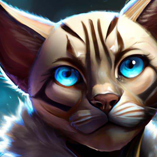 Tabaxi Male Catfolk Character Portrait