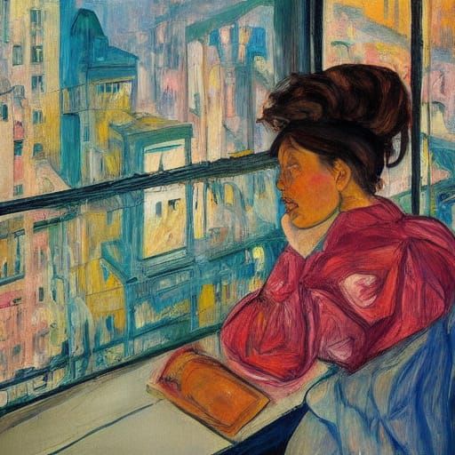 Hong Kong Movie Poster in Serebriakova & Schiele Style