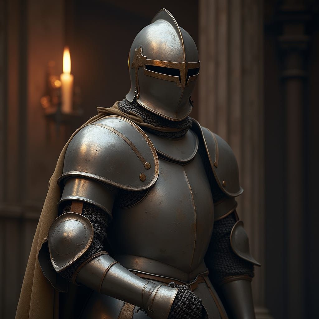 Chivalrous Knight in Epic Film