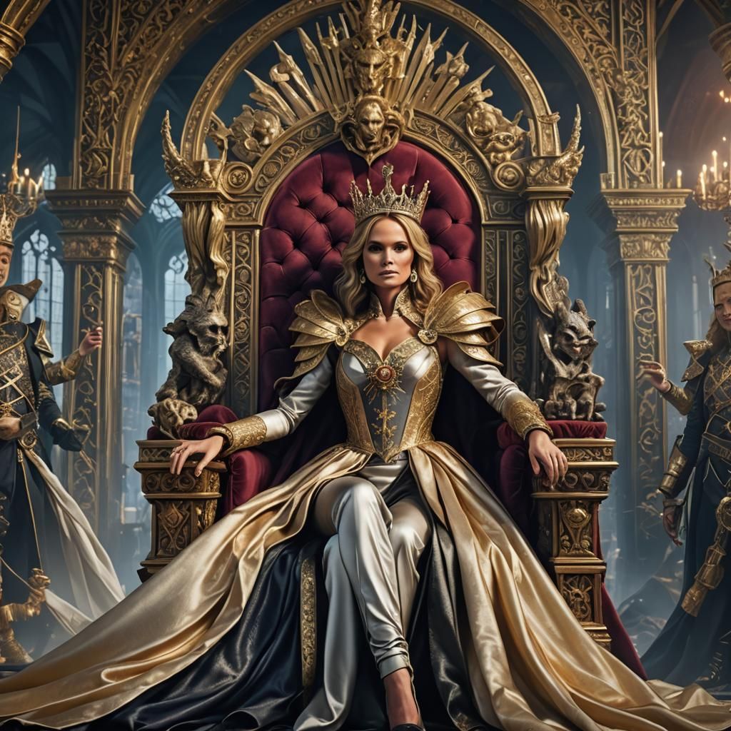 Amanda Holden as Portsmouth Queen in Detailed Matte Painting