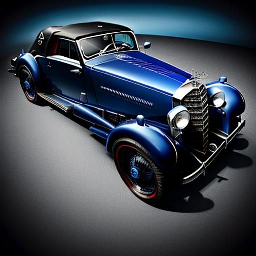 Anime Car Fusion: Bugatti Chiron and Mercedes Benz