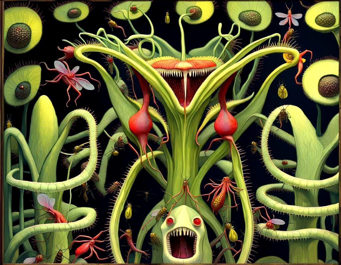 Green hell plant, a creation of radioactive mutation