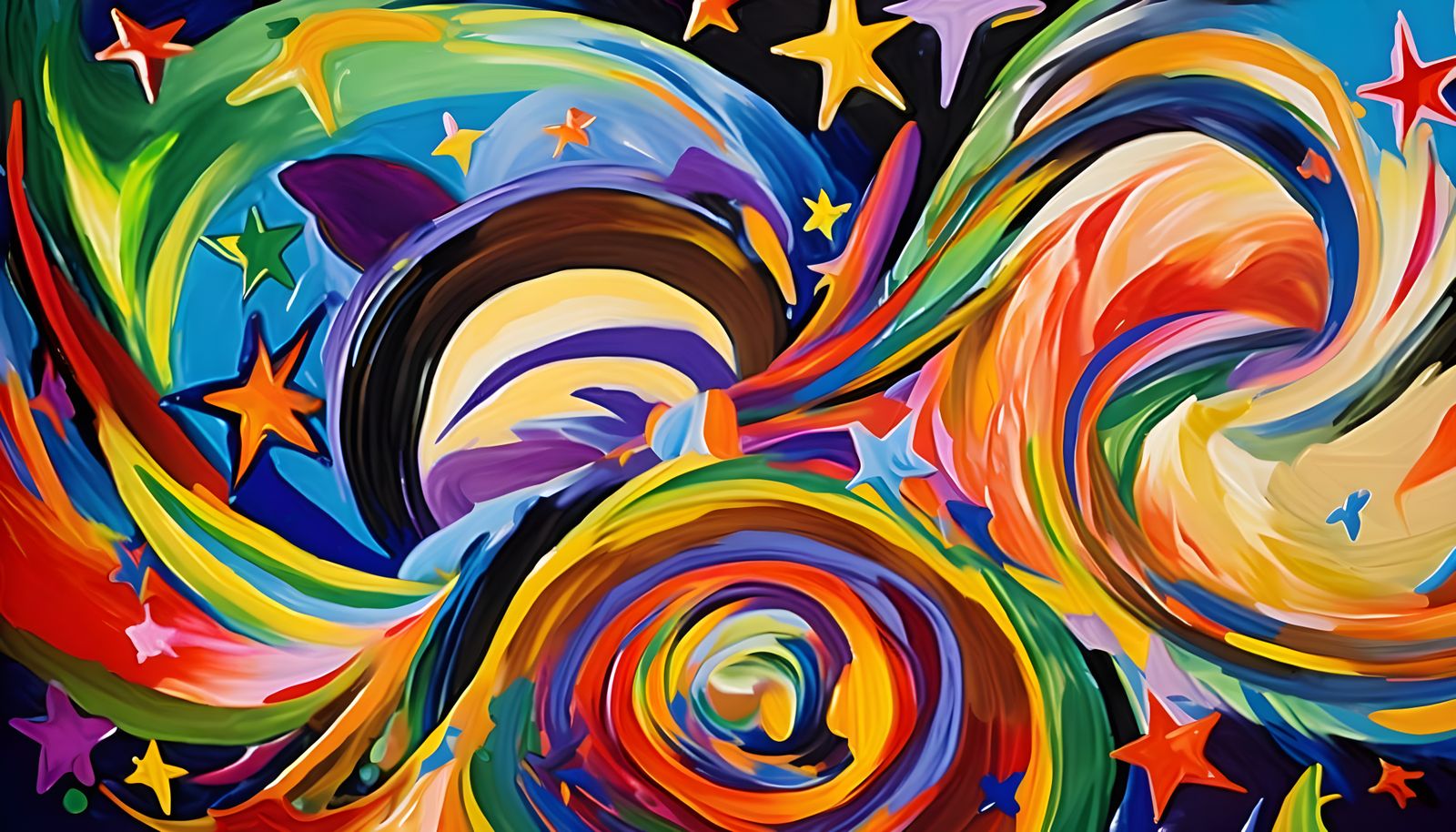 Vast Helical Vortex Maelstroms of Color and Stars