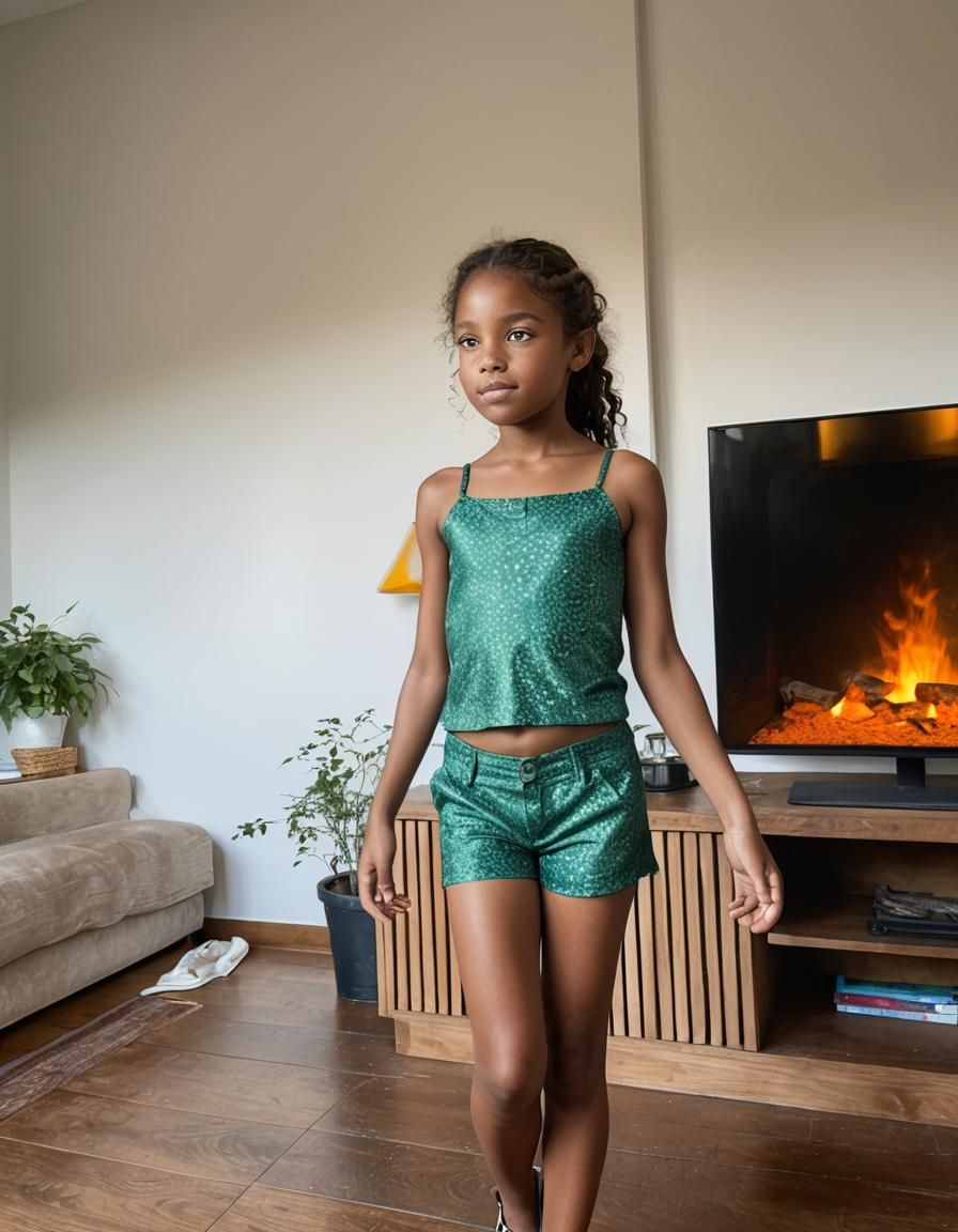 Charming Young Girl Portrait in Hyper-Realistic 8K