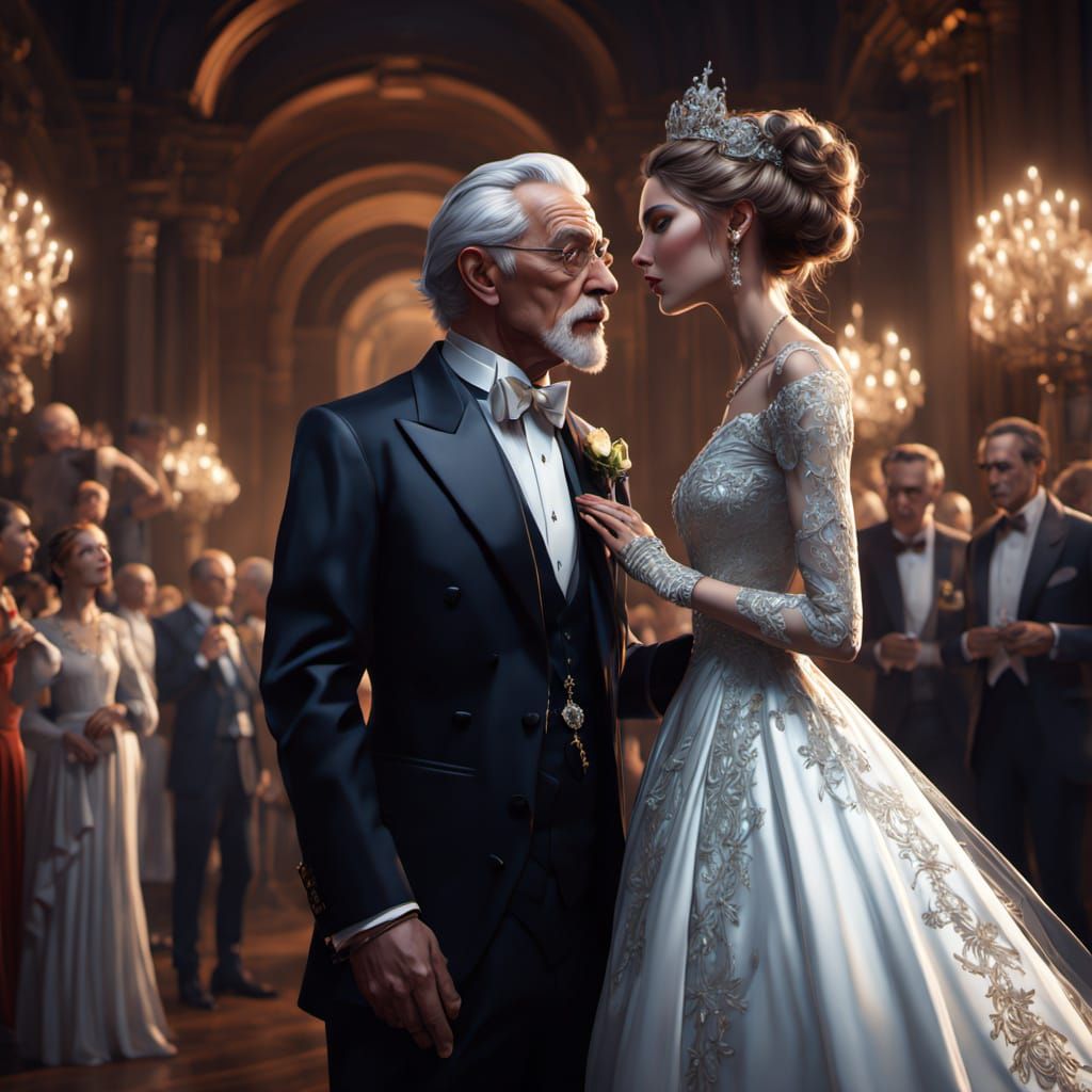 Elegant Opera Gala Portrait in Vibrant, Hyper-Realistic Styl...