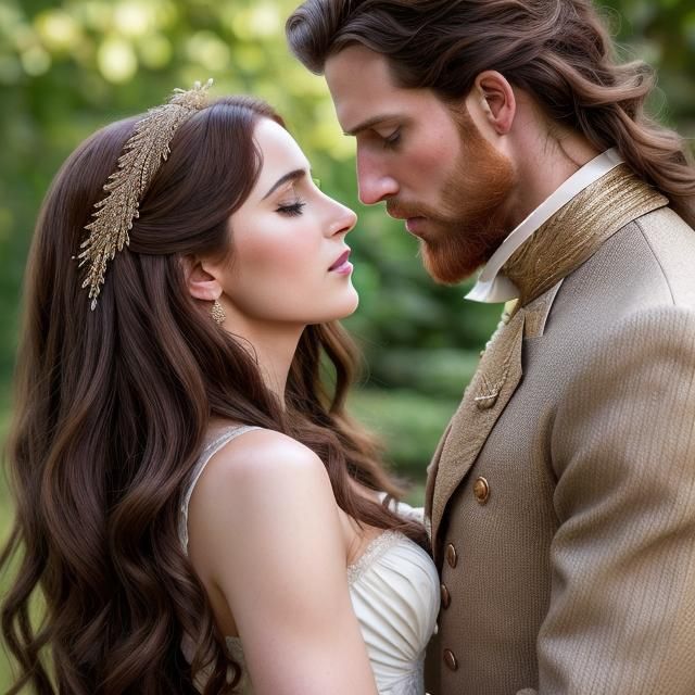 Sensual Royal Couple Embrace for Regency Novel