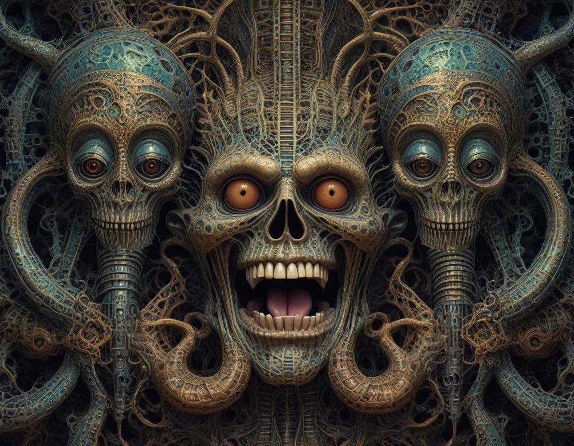 Split-Faced Horror in Maximalist Madness