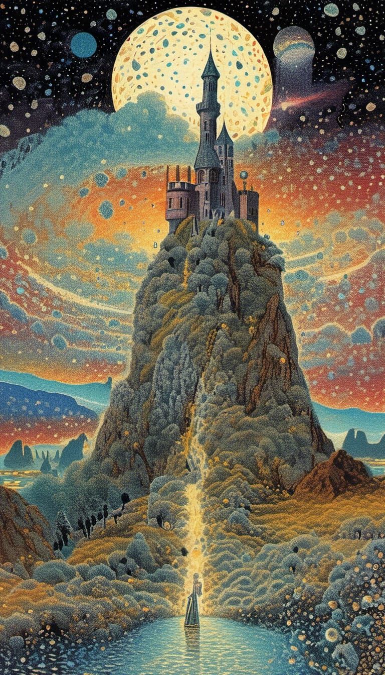 petite drawn pointilism