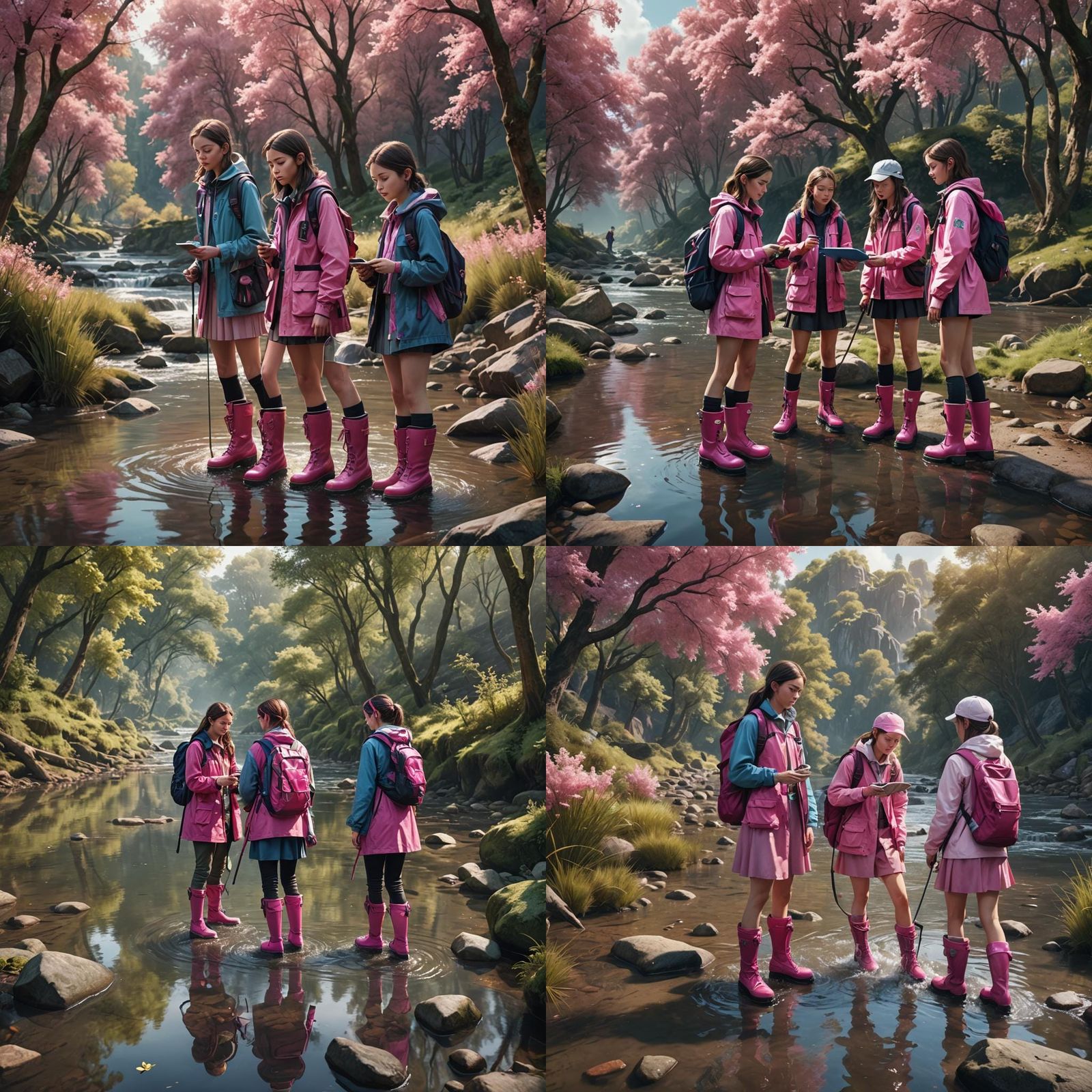 Geography Field Trip to River: Matte Painting