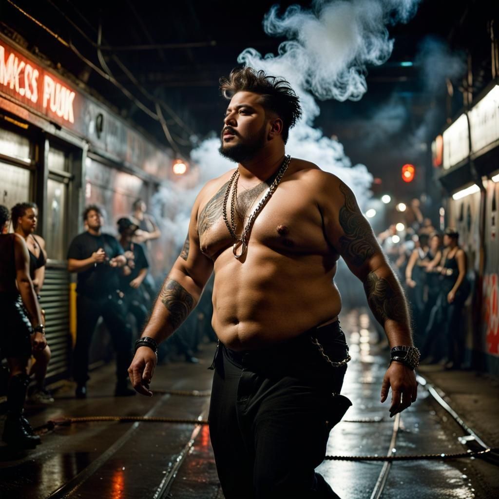 Dystopian New York Night: A Bruce Davidson-esque Photograph