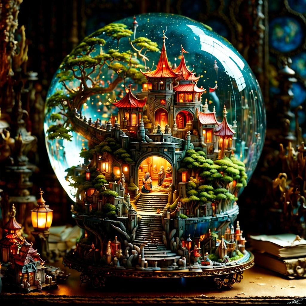 Magic world in a ball