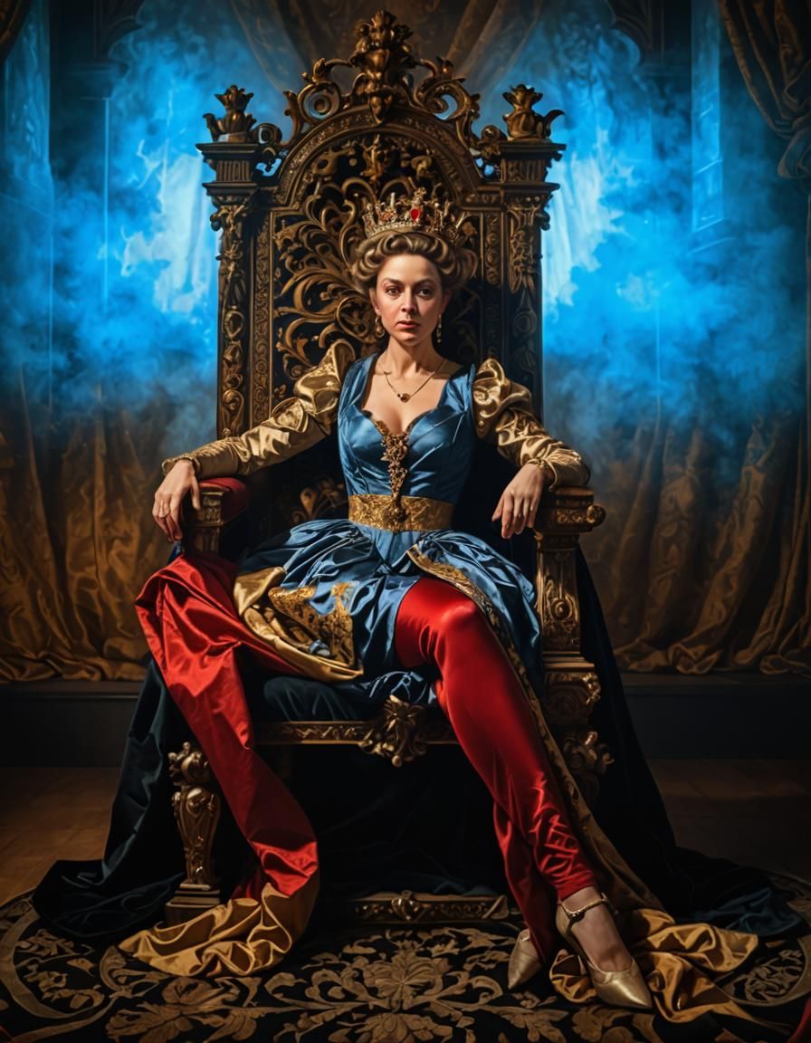 Renaissance Queen Portrait in Baroque Style