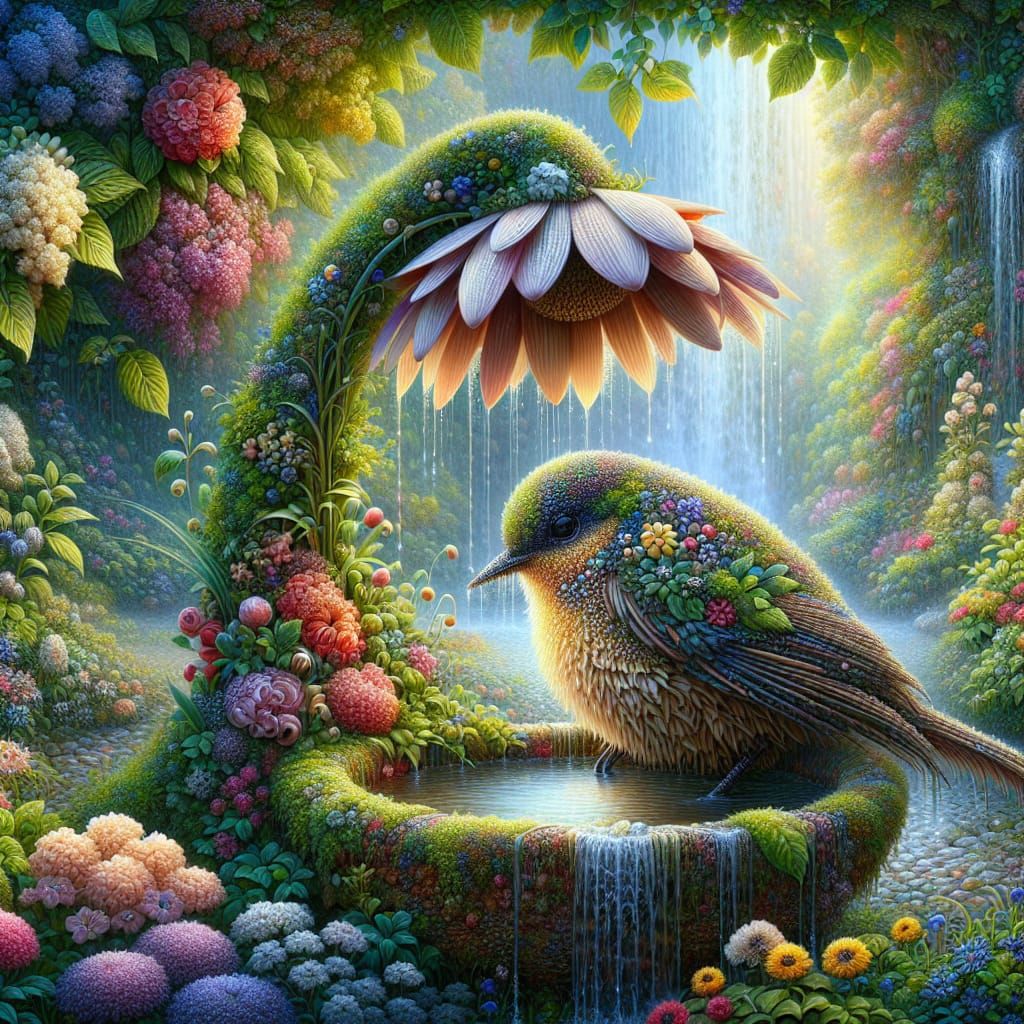 Romantic Bird Sanctuary in Morning Light