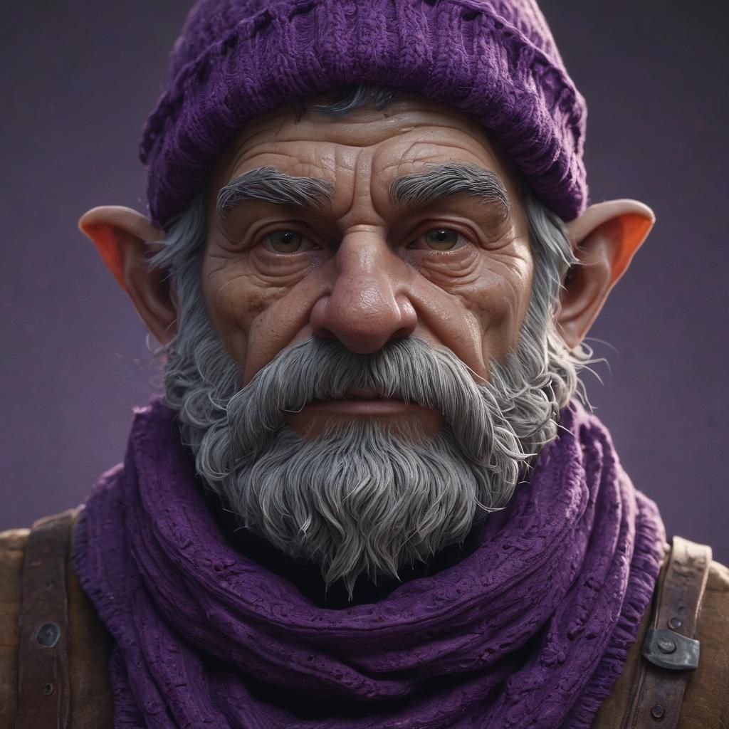 Gnome Trickery Cleric Portrait in Renaissance Style