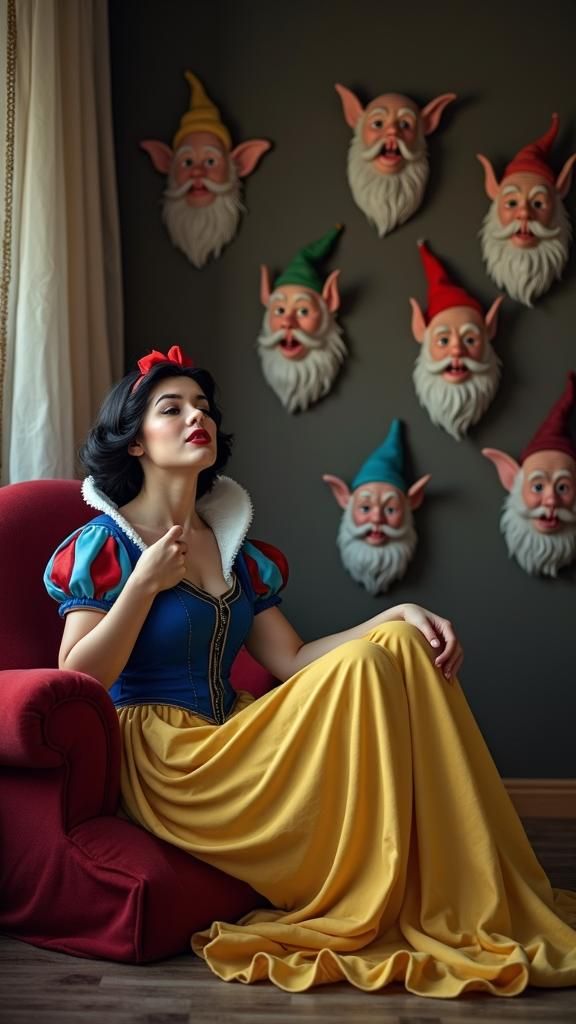 Snow White Reimagined: Smoking Power Pose
