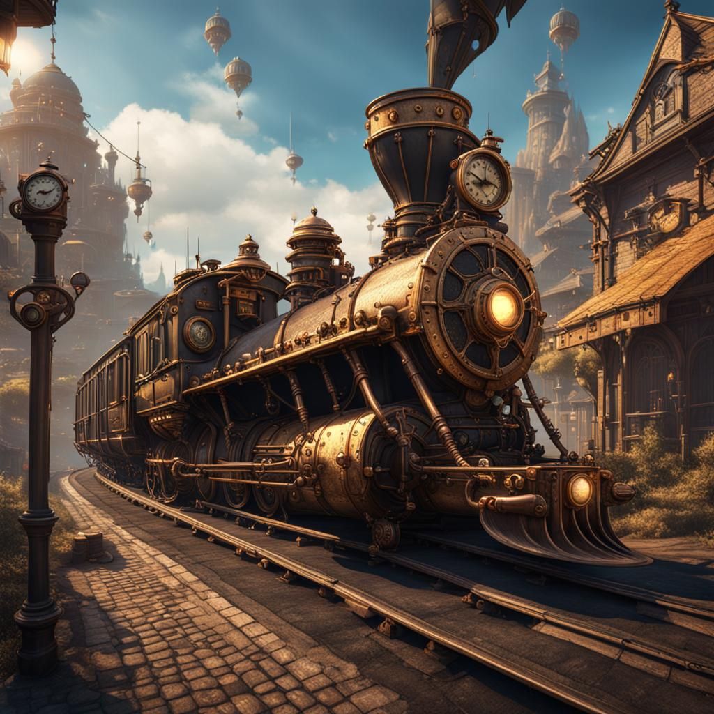 steampunk train