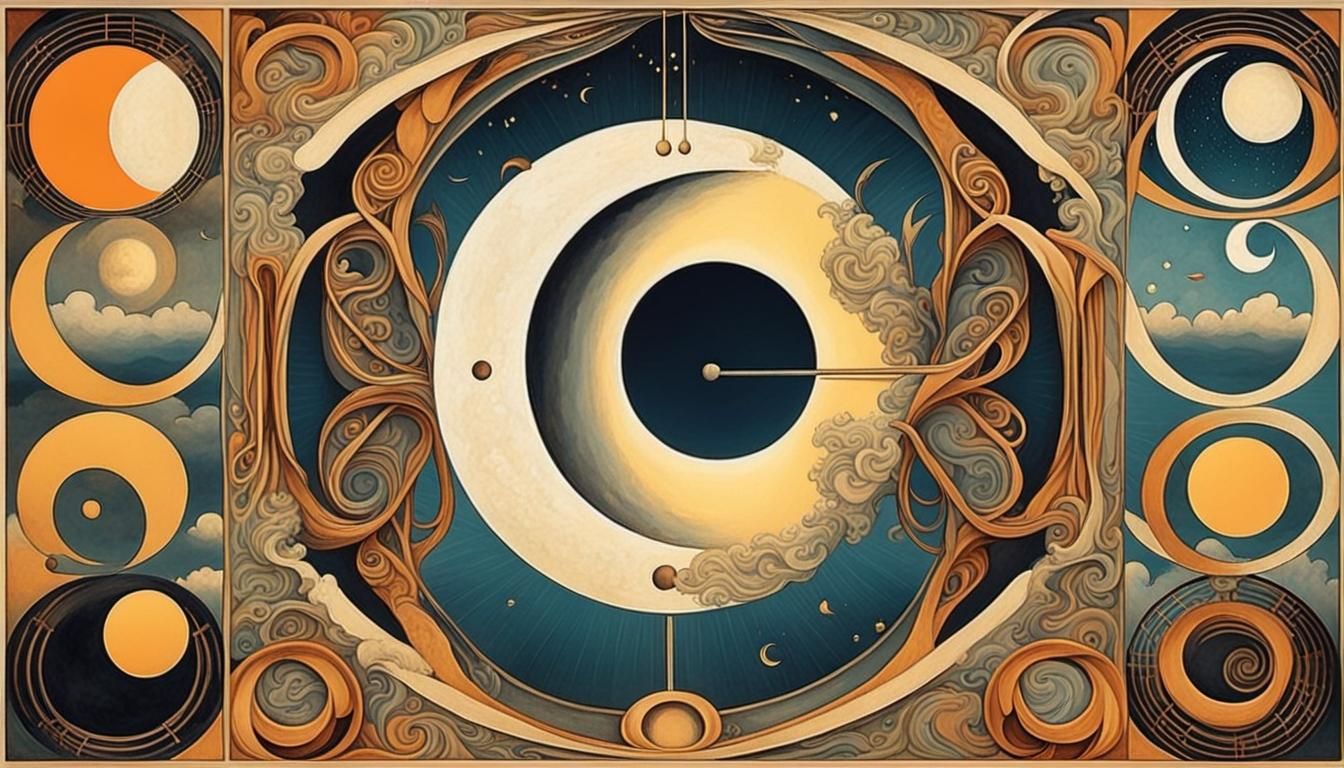 Psychedelic Poster Art in Art Nouveau Style