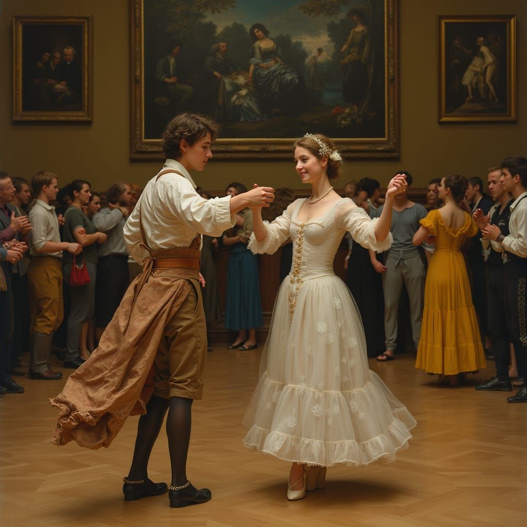 Medieval Ball in Art Nouveau Style