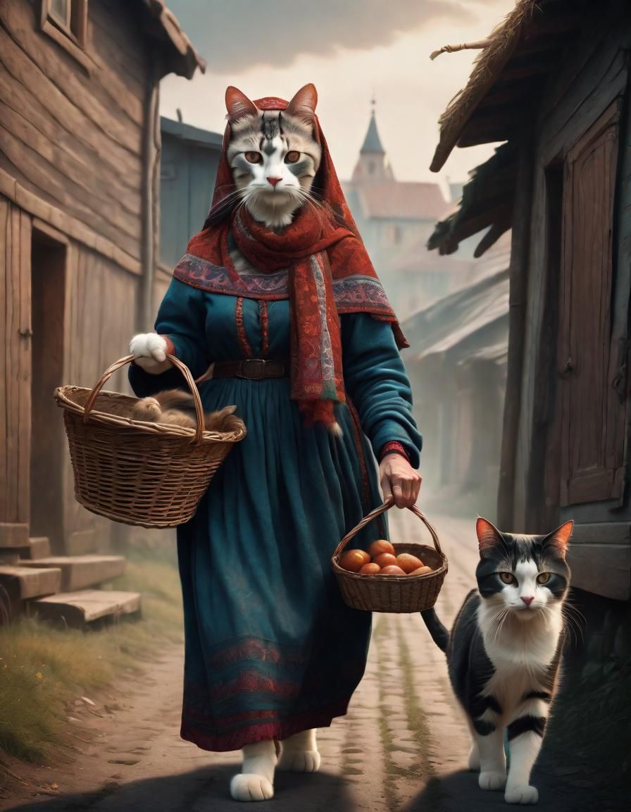 Babushka Cat