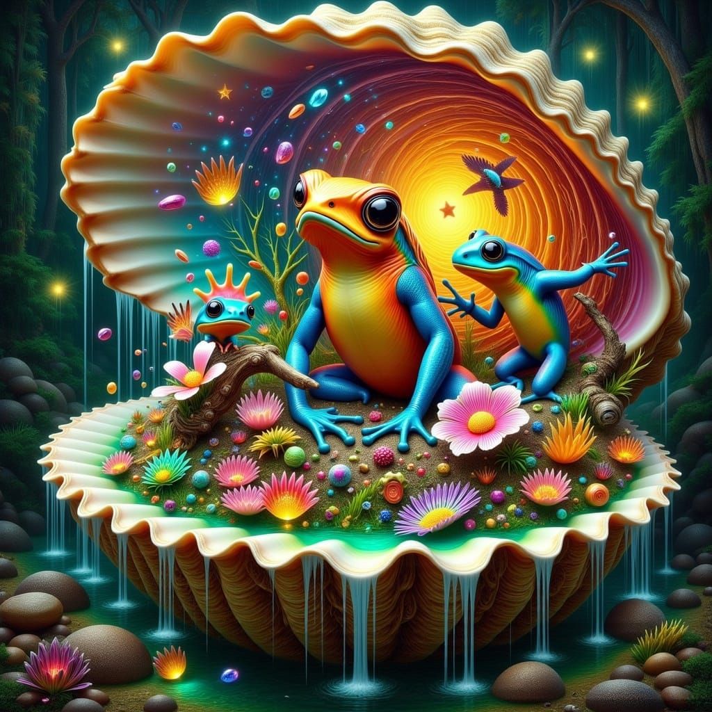 Cosmic Seashell Reveals Vibrant Brazilian Jungle