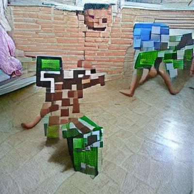 Minecraft World: A Block-Based Landscape