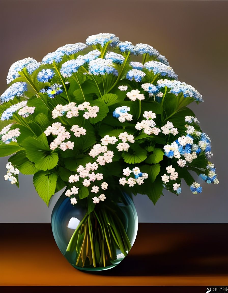 small bouquet of forget-me-nots flowers