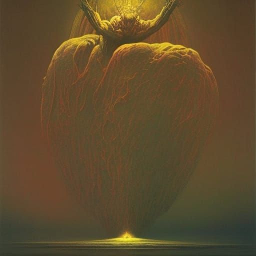 Disturbing Azathoth as Dark Fantasy Art