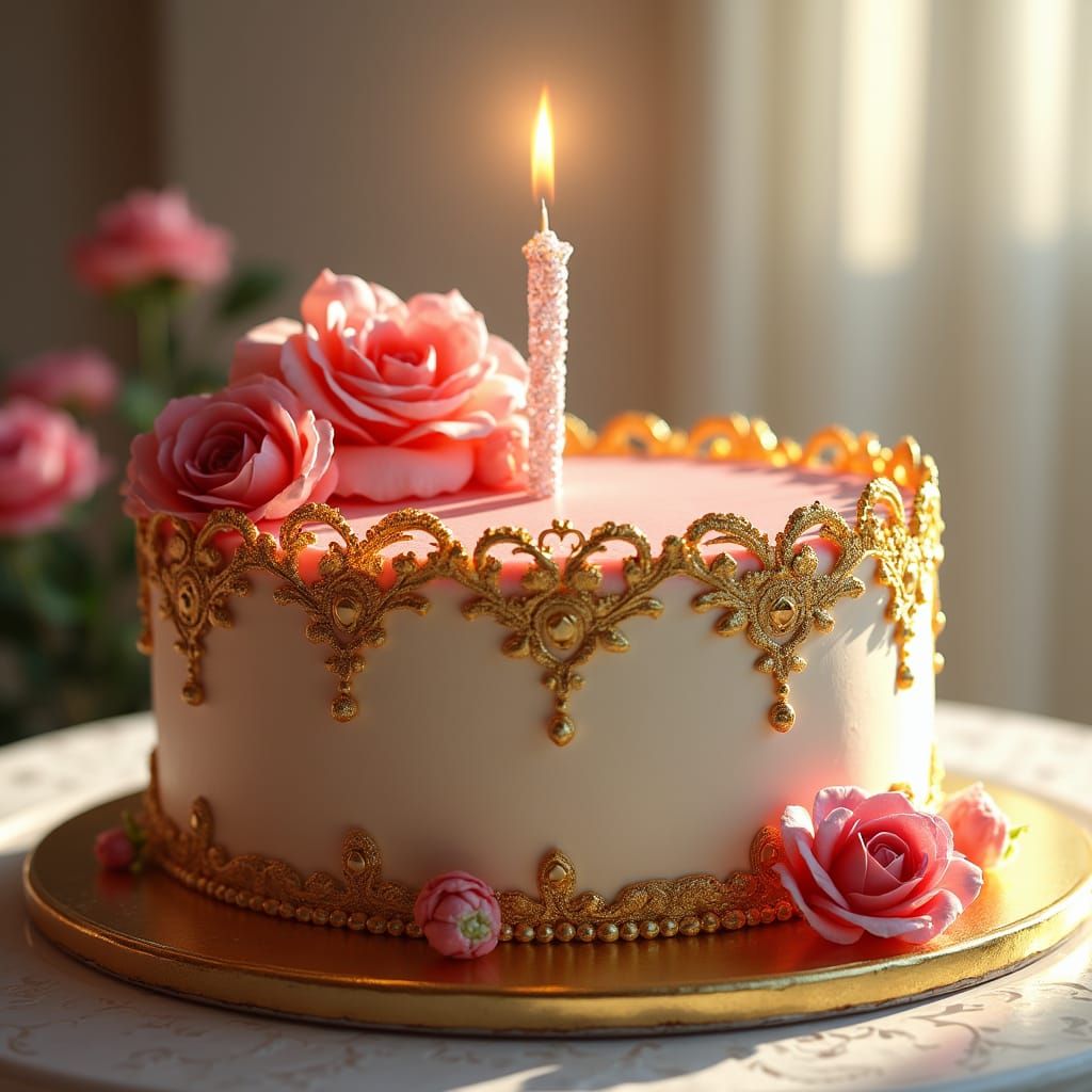 Iqra Parveen's 17th Birthday Cake: Realistic Design