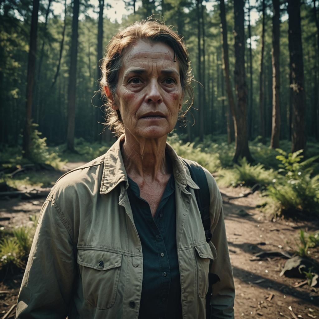 Dramatic Film Still of Person Over 40