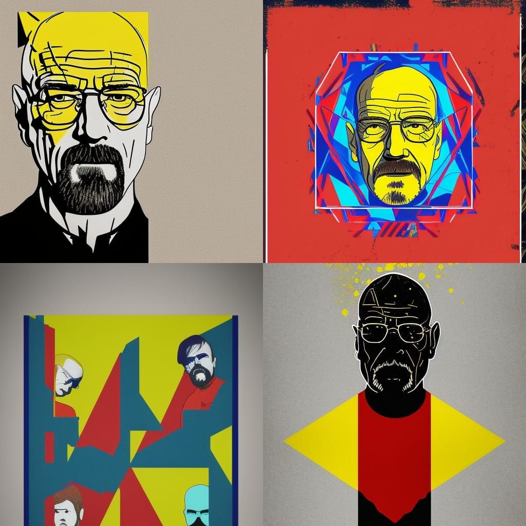 Breaking Bad Pop Art Screen Print