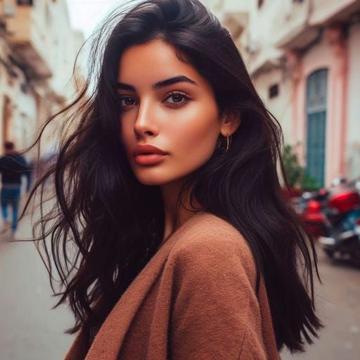 Moroccan Beauty in Rabat: Splash Art Style