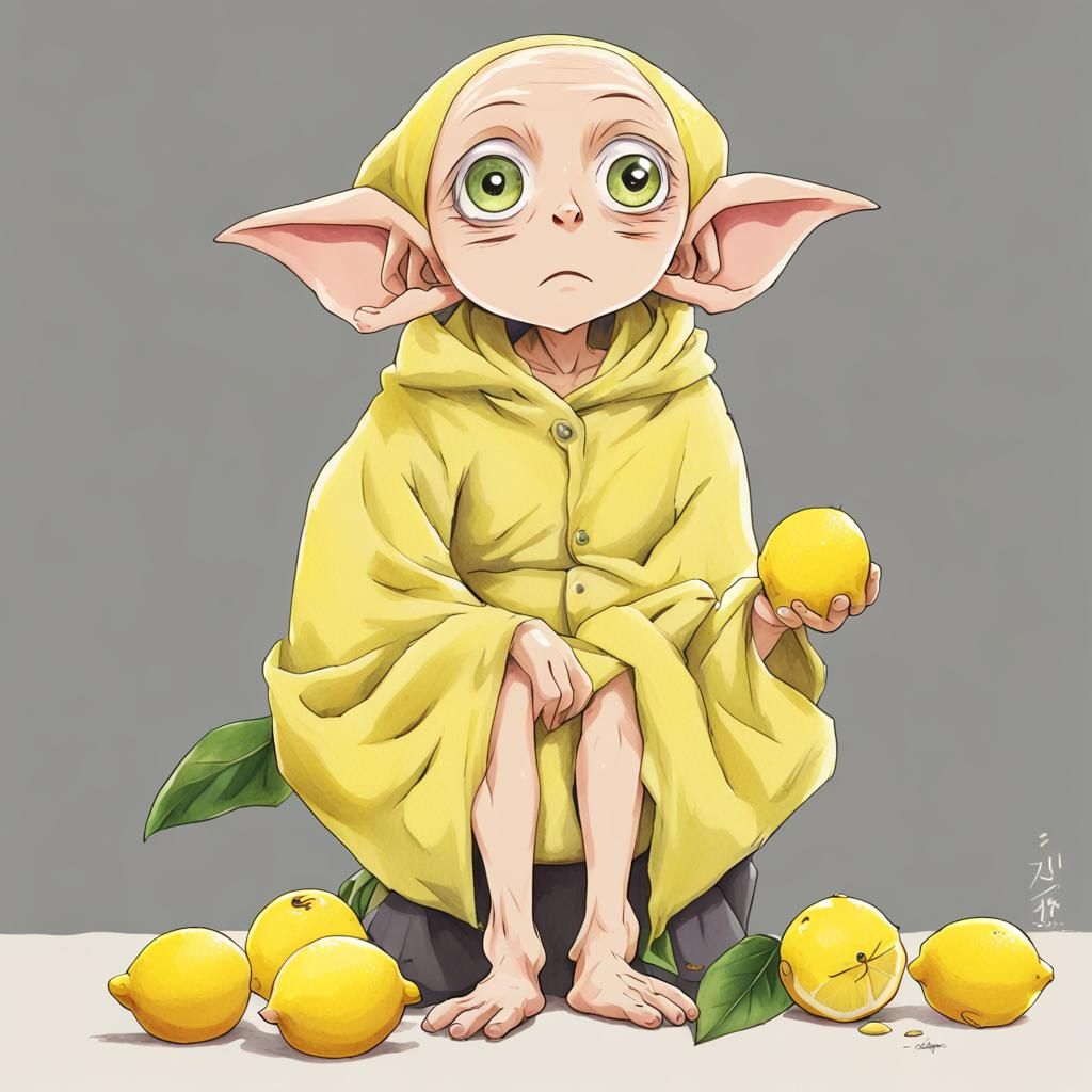 Dobby as a Lemon in Anime Style