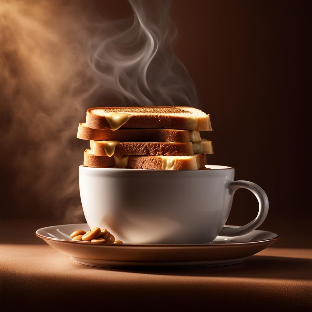 Breakfast. Toast in tea?