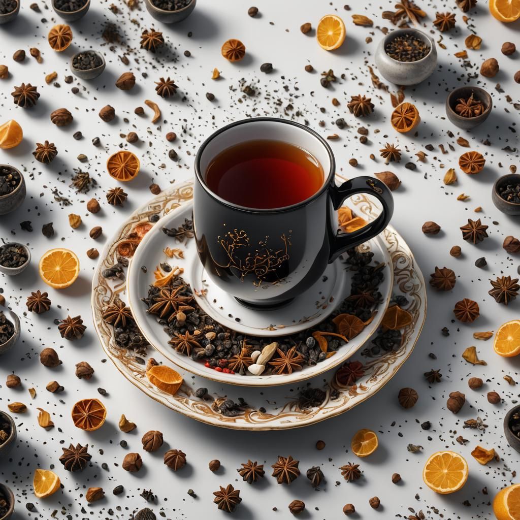 Immunity Tea with Spices: Fantasy Concept Art