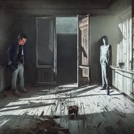 Creepy Attic - Stable Diffusion style