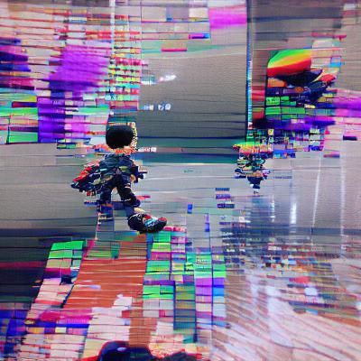 Abstract Glitch Art: Digital Distortion
