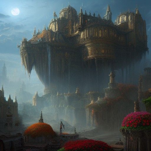 Fantastical Romani Portrait in Detailed Matte Painting