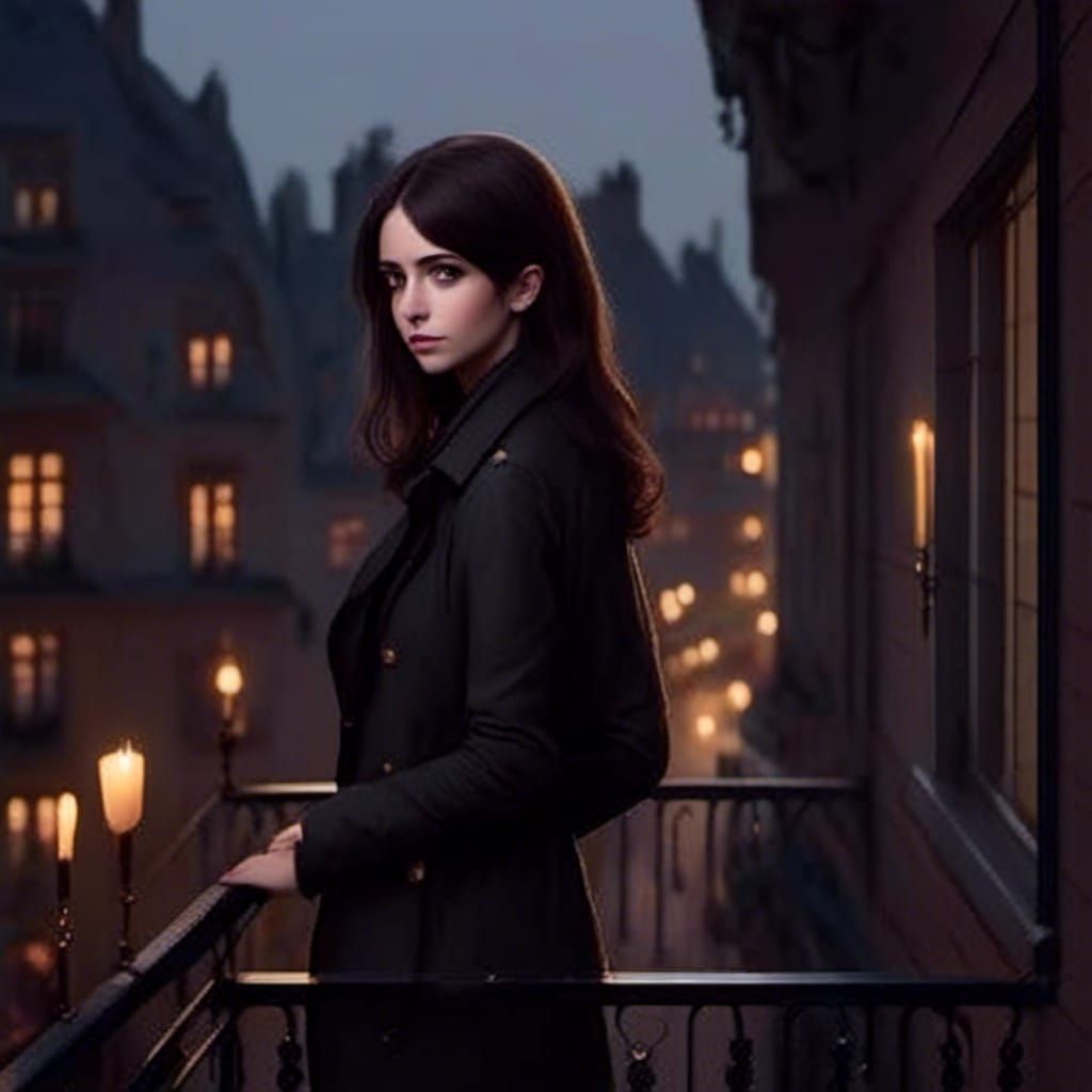 City View from Balcony at Midnight