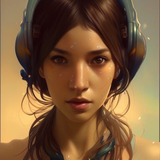 Detailed Avatar Portrait in Digital Art Style