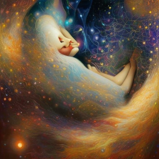 Clockwork Galaxy: A Time Vortex in Digital Art