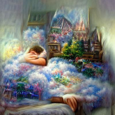 Ethereal Dreamscape in Style of Thomas Kinkade