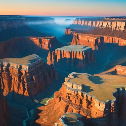 Dawn Over a Massive Canyon: Landscape Photography