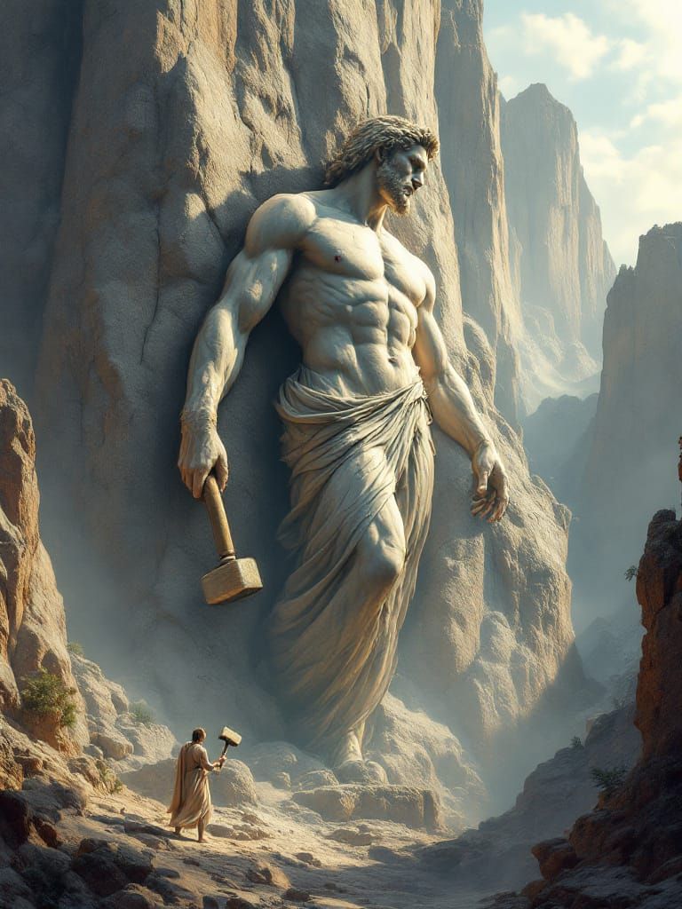 Michelangelo Mountain Masterpiece