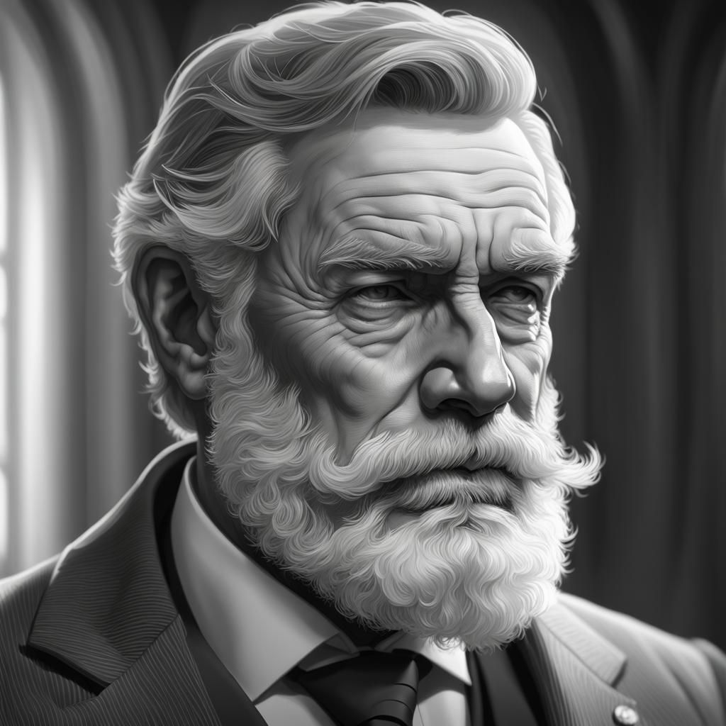 Austrian President Portrait in Artstation Style