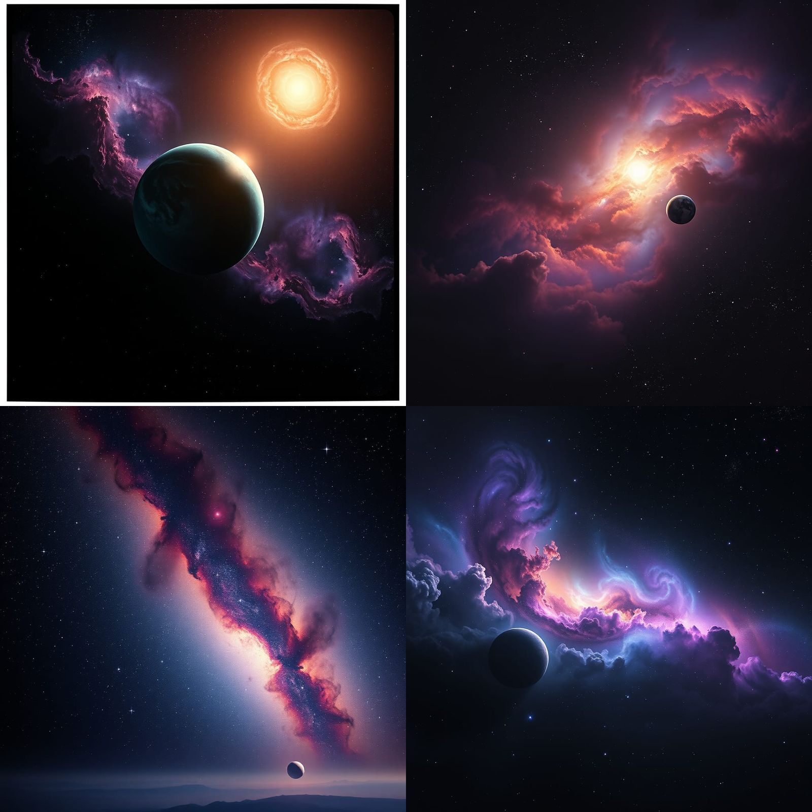 Endless Deep Space Expanse with Shimmering Stars