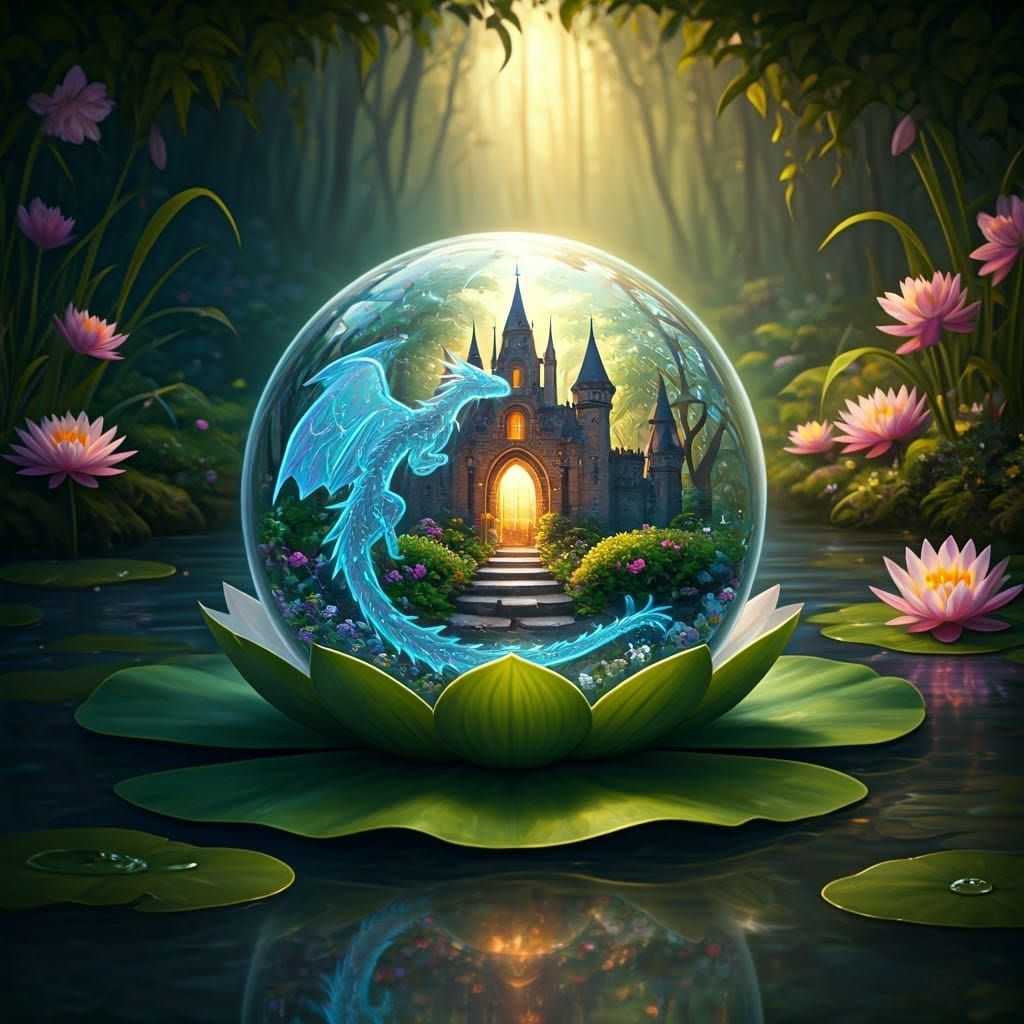 Crystal Globe Radiates Vibrant, Prismatic Colors in Whimsica...