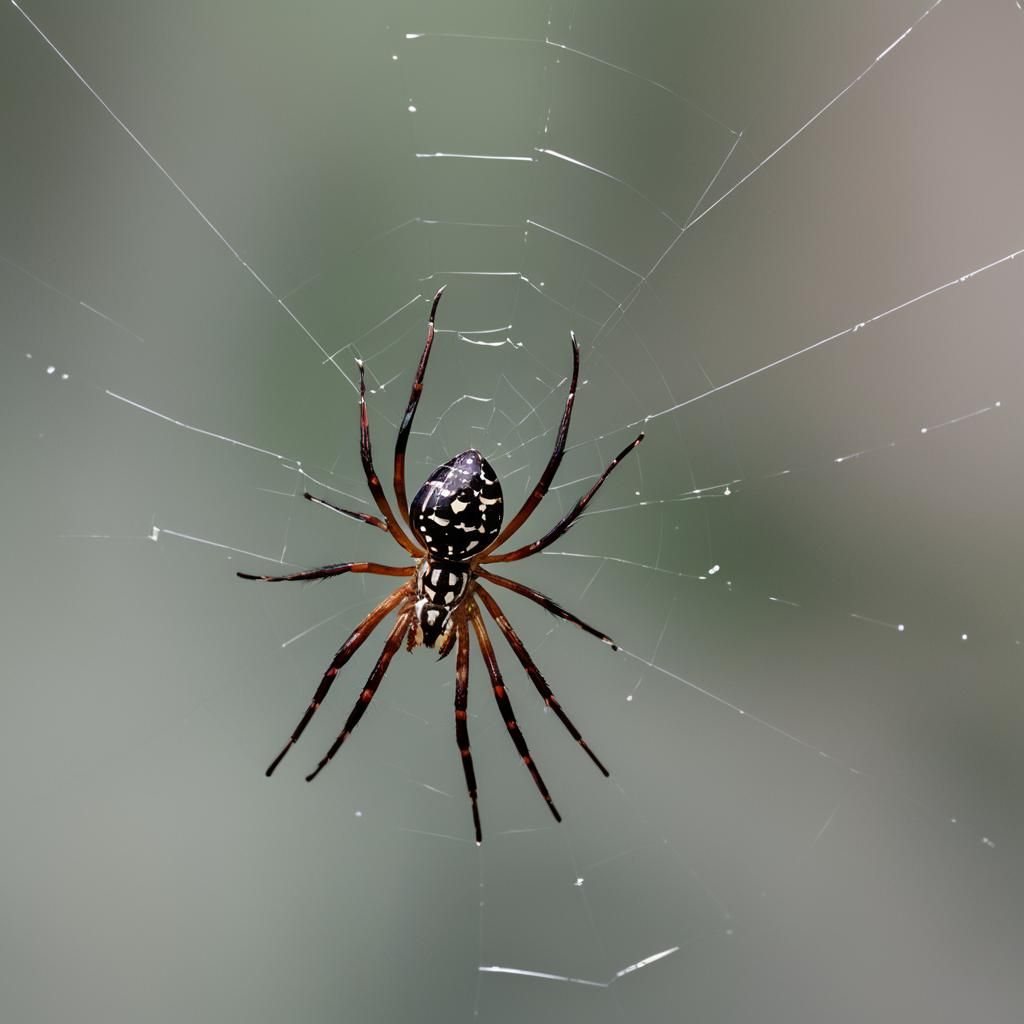 Stunning Macro Photo of a Mirror Spider