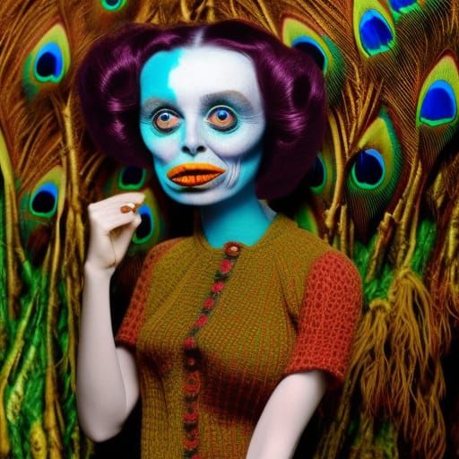 Lana Landers loves feathers