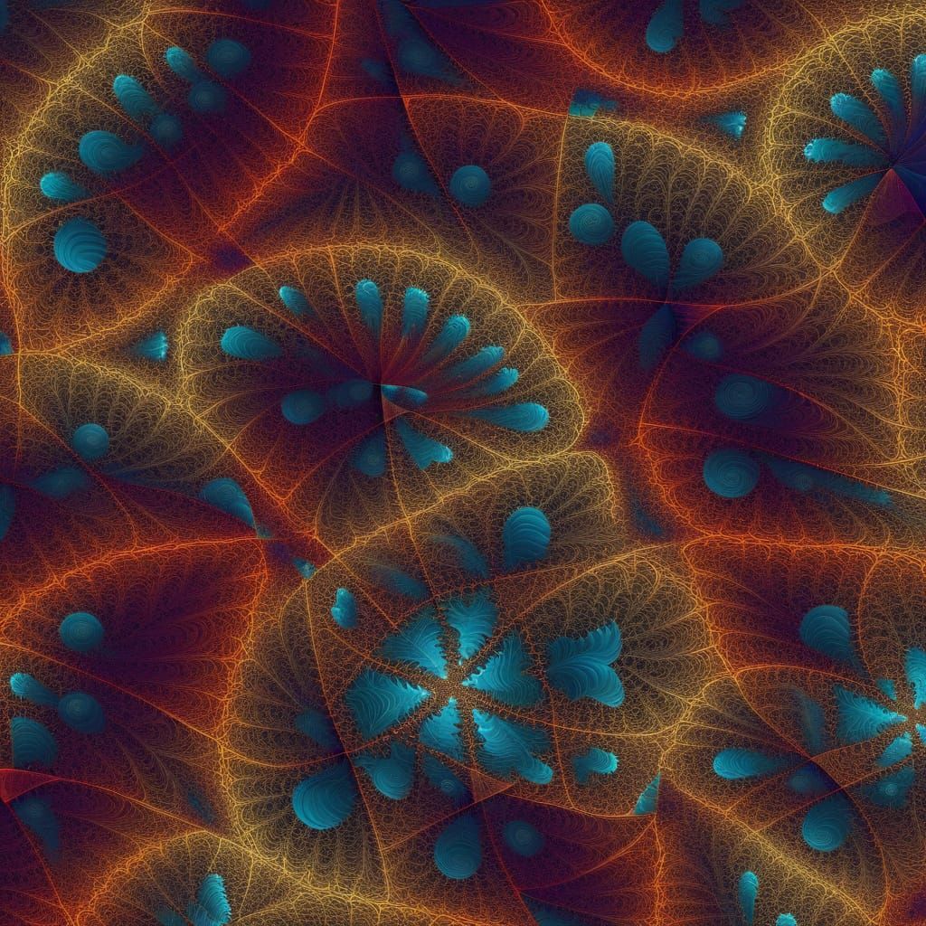 Abstract Fractal Autostereogram Optical Illusion Art